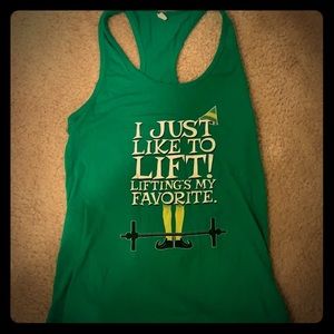 Funny ELF workout tank